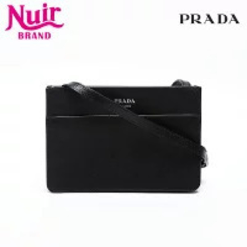 Prada Saffiano Shoulder Bag Black